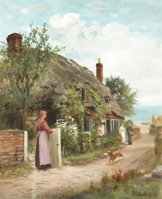 Framed Print : The Postman by Yeend King Framed Print : The Postman by Yeend King