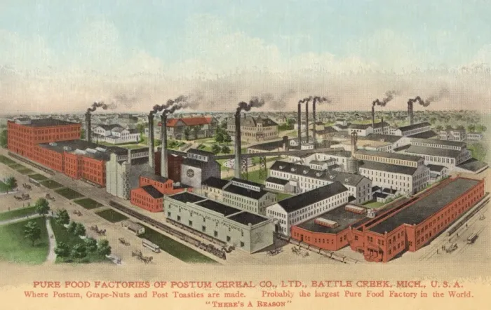 Framed Print : Postum Factory Framed Print : Postum Factory