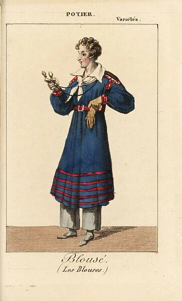Potier as Blouse in Les Blouses at the Theatre