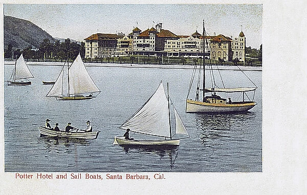 Potter Hotel - Sail Boats - Santa Barbara, California, USA