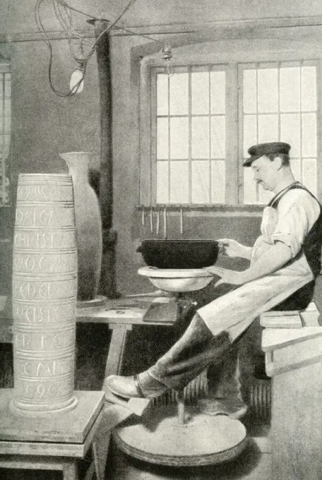 Framed Print : Potter working at a wheel, Copenhagen, Denmark Framed Print : Potter working at a wheel, Copenhagen, Denmark