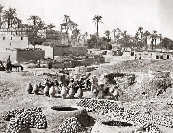 Pottery works, Egypt, circa 1880s