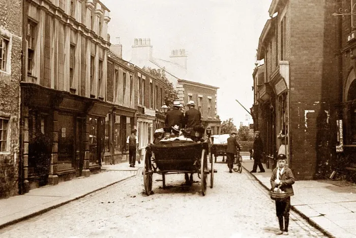 Framed Print : Poulton-le-Fylde The Breck early 1900s Framed Print : Poulton-le-Fylde The Breck early 1900s