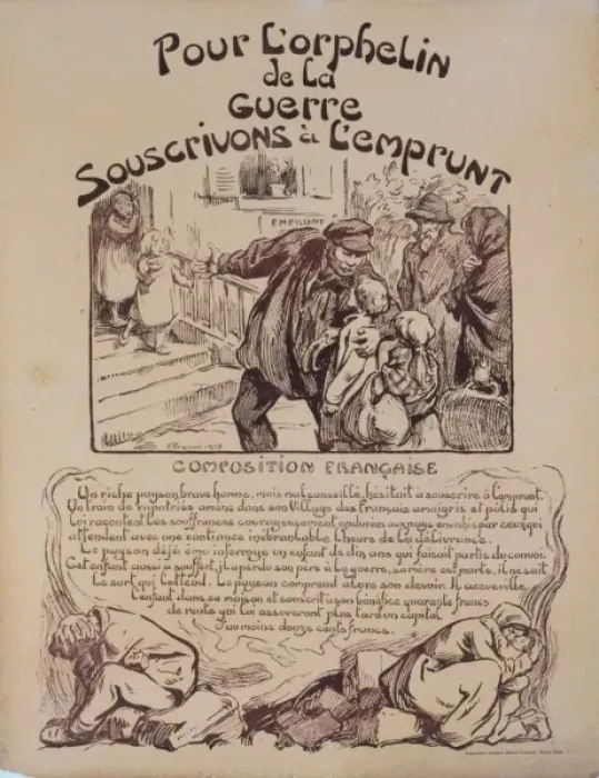 Framed Print : Pour l orphelin de la guerre souscrivons ? Emprunt Pour l orphelin de la guerre souscrivons ? Framed Print : Pour l orphelin de la guerre souscrivons ? Emprunt Pour l orphelin de la guerre souscrivons ?