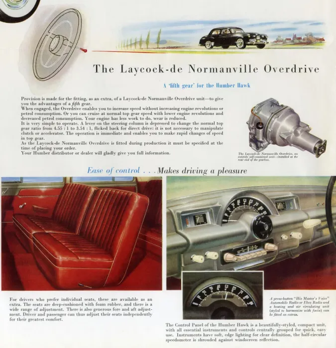 Framed Print : Power Plus Humber Hawk (Mk VIA) car brochure Framed Print : Power Plus Humber Hawk (Mk VIA) car brochure
