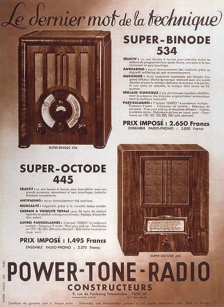 Power-Tone Radio Advert