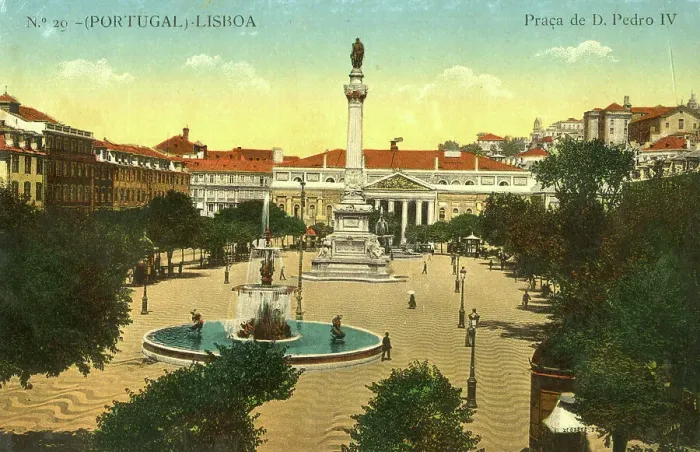 Framed Print : Praca de Dom Pedro IV, King Pedro IV Square, Lisbon, Portuga Framed Print : Praca de Dom Pedro IV, King Pedro IV Square, Lisbon, Portuga