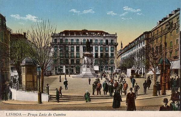 Praca Luis de Camoes, Lisbon, Portugal
