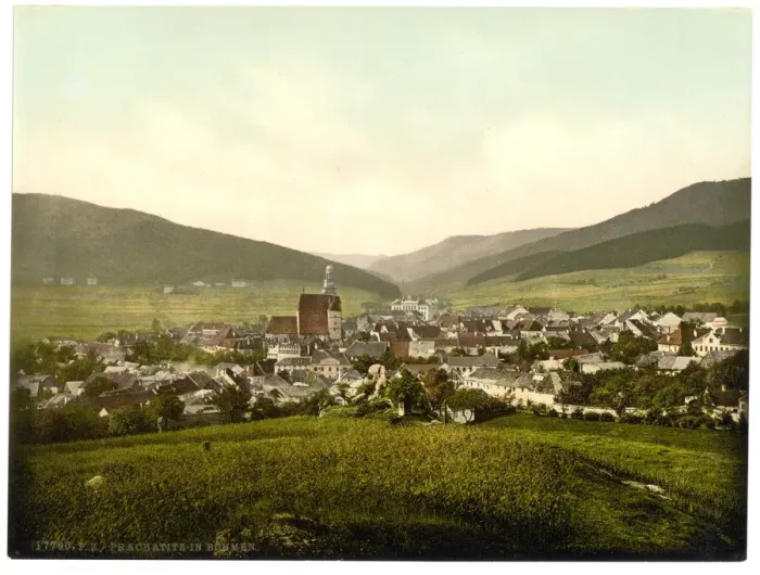 Framed Print : Prachatitz, Bohemian Switzerland, Bohemia, Austro-Hungary Framed Print : Prachatitz, Bohemian Switzerland, Bohemia, Austro-Hungary