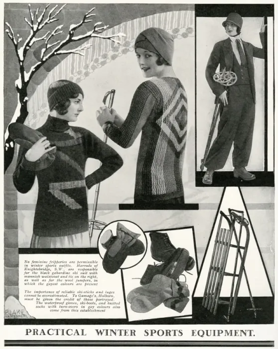 Framed Print : Practical winter sports equipment 1929 Framed Print : Practical winter sports equipment 1929