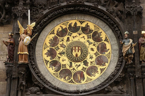 The Prague Astronomical Clock or Prague Orloj. The calendar