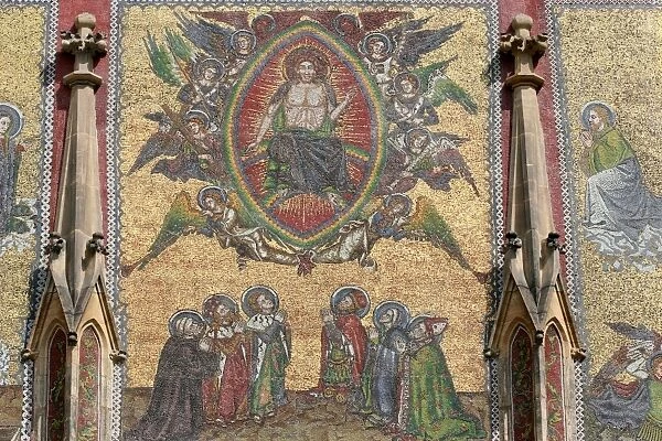 Prague. St. Vitus Cathedral. The Golden Gate. Mosaic of the