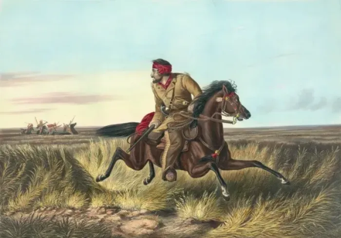 Framed Print : The prairie hunter: one rubbed out Framed Print : The prairie hunter: one rubbed out