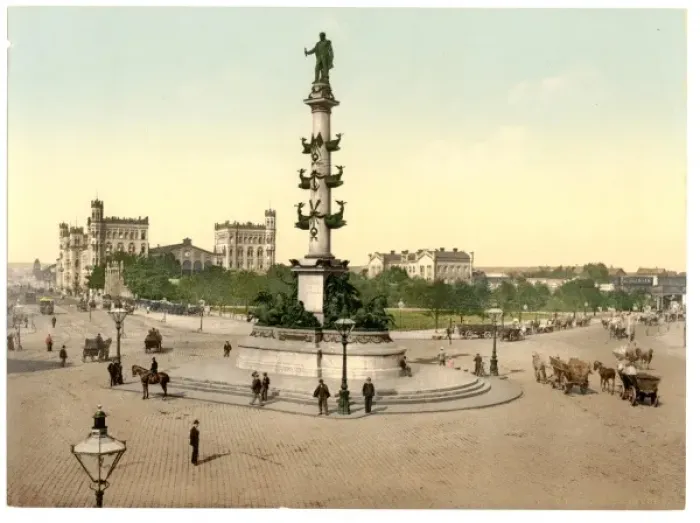 Framed Print : The Praterstern, Vienna, Austro-Hungary Framed Print : The Praterstern, Vienna, Austro-Hungary