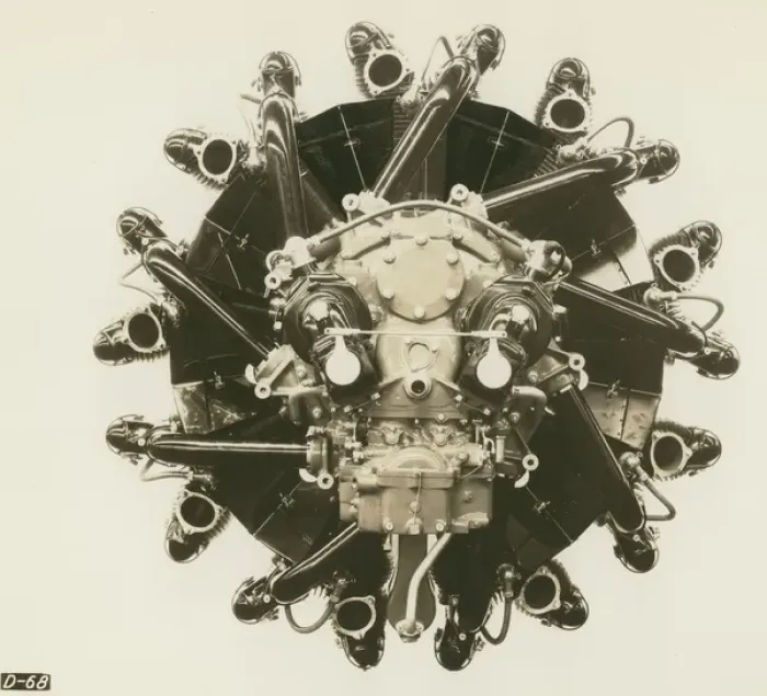 Framed Print : Pratt & Whitney R-1340 Wasp radial, rear view Framed Print : Pratt & Whitney R-1340 Wasp radial, rear view