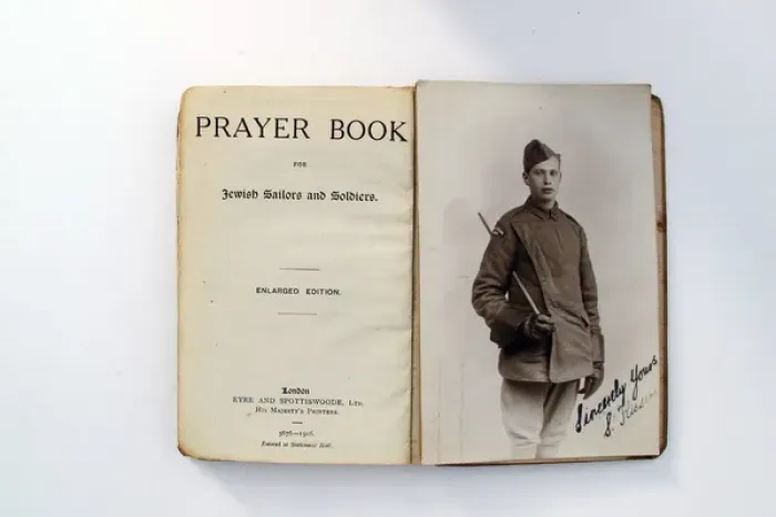 Framed Print : Prayer Book for Jewish Sailors and Soldiers - WWI Framed Print : Prayer Book for Jewish Sailors and Soldiers - WWI