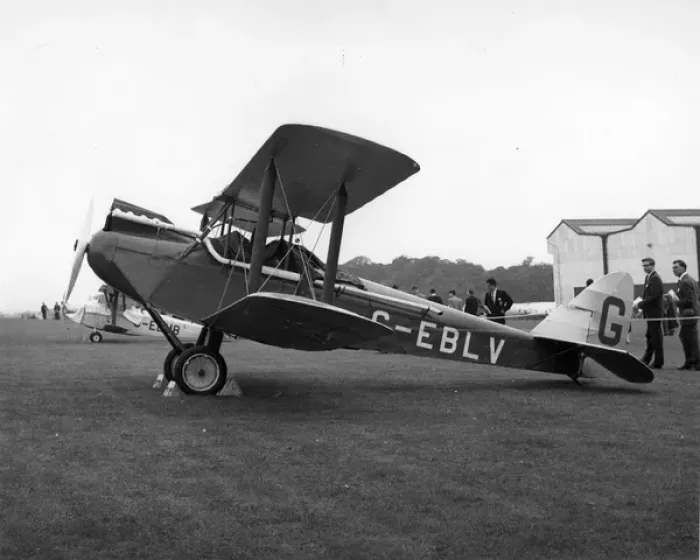 Framed Print : Pre-production de Havilland DH60 Moth G-EBLV Framed Print : Pre-production de Havilland DH60 Moth G-EBLV