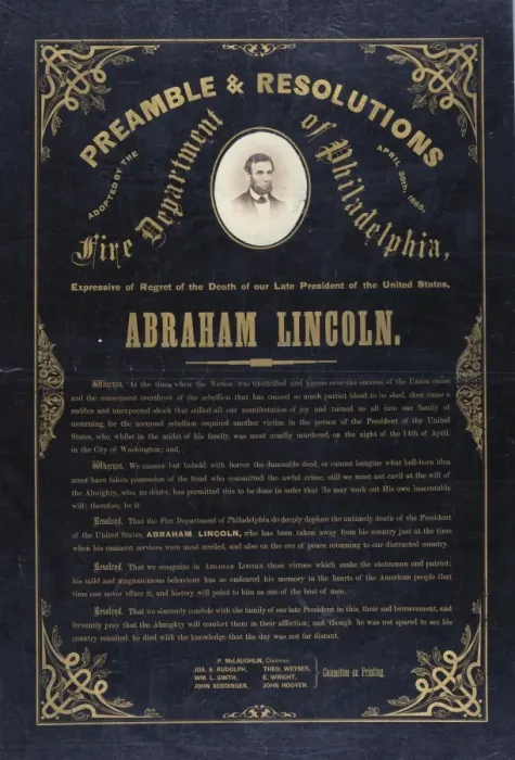 Framed Print : Preamble & resolutions adopted by the Fire Department of Phi Framed Print : Preamble & resolutions adopted by the Fire Department of Phi