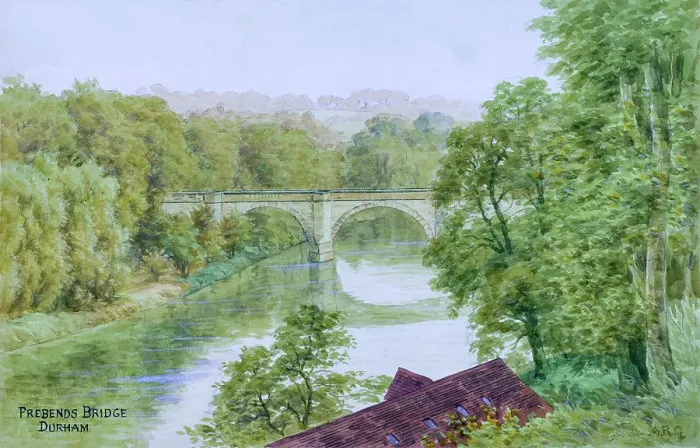 Framed Print : Prebends Bridge, Durham, County Durham Framed Print : Prebends Bridge, Durham, County Durham