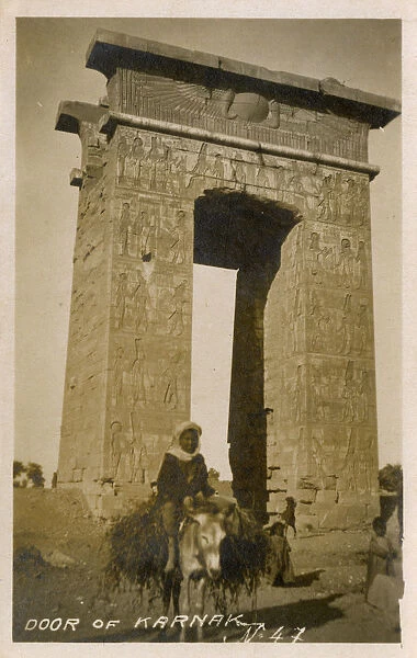 Precinct of Montu gate, Karnak temple, Luxor, Egypt