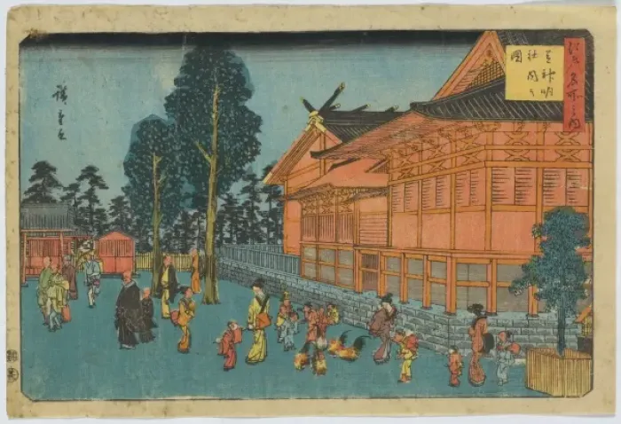 Framed Print : Precinct of Shiba Shinmei Shrine Framed Print : Precinct of Shiba Shinmei Shrine