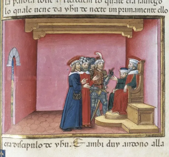 Framed Print : DE PREDIS, Cristoforo (1440-1486). Stories of Framed Print : DE PREDIS, Cristoforo (1440-1486). Stories of