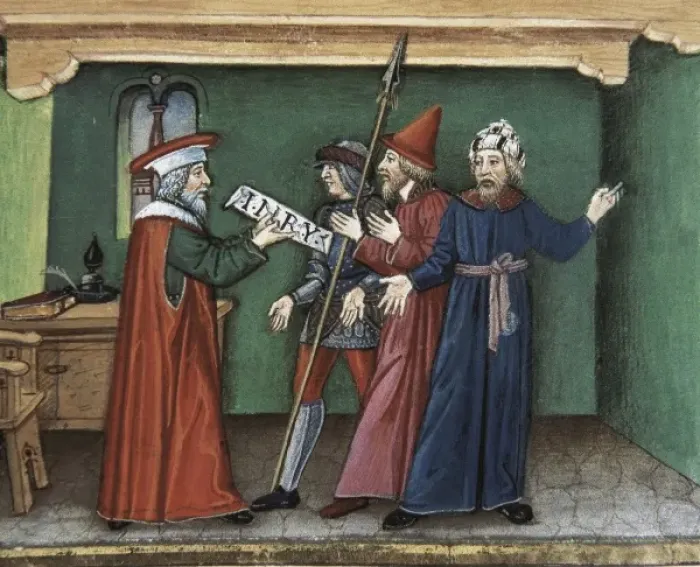 Framed Print : DE PREDIS, Cristoforo (1440-1486). Stories of Framed Print : DE PREDIS, Cristoforo (1440-1486). Stories of