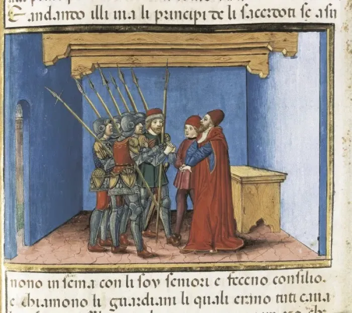 Framed Print : DE PREDIS, Cristoforo (1440-1486). Stories of Framed Print : DE PREDIS, Cristoforo (1440-1486). Stories of
