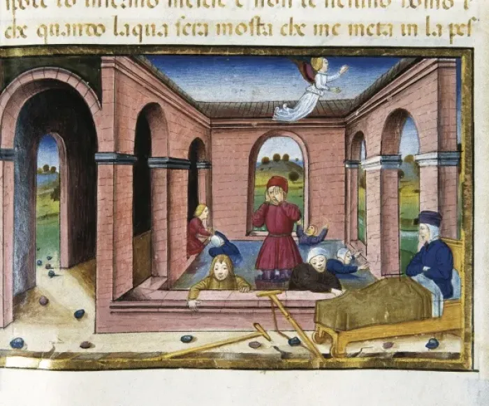 Framed Print : DE PREDIS, Cristoforo (1440-1486). Stories of Framed Print : DE PREDIS, Cristoforo (1440-1486). Stories of