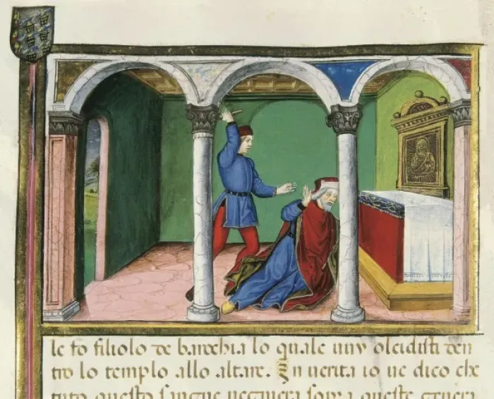 Framed Print : DE PREDIS, Cristoforo (1440-1486). Stories of Framed Print : DE PREDIS, Cristoforo (1440-1486). Stories of
