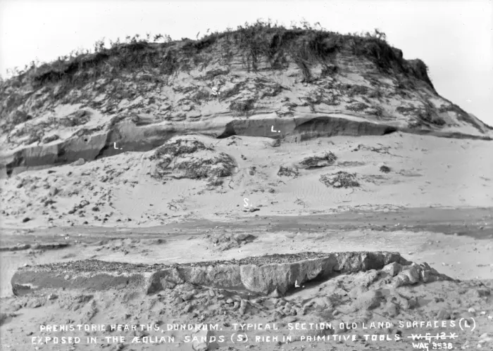 Framed Print : Prehistoric Hearths, Dundrum, Typical Section, Old Land Surf Framed Print : Prehistoric Hearths, Dundrum, Typical Section, Old Land Surf