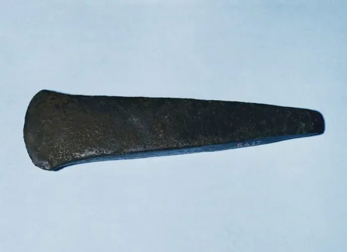 Framed Print : Prehistory. Bronze Age. Colsacabra flat ax. Osona, Catalonia Framed Print : Prehistory. Bronze Age. Colsacabra flat ax. Osona, Catalonia