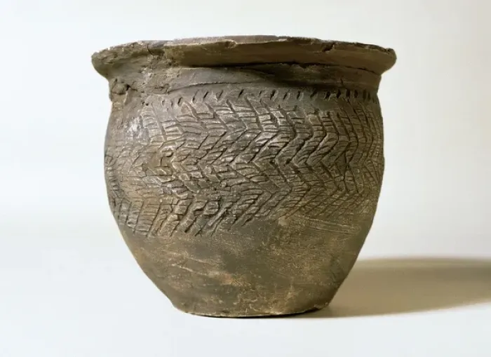 Framed Print : Prehistory. Iron Age. Pot. Terracota. 7th-6th c. BC. From Tu Framed Print : Prehistory. Iron Age. Pot. Terracota. 7th-6th c. BC. From Tu