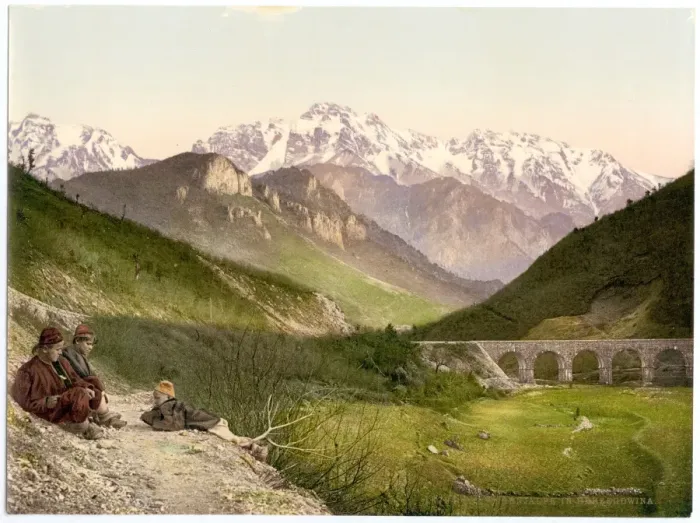 Framed Print : Prenjalpe, between Mostar and Sarajewo, Herzegowina, Austro- Framed Print : Prenjalpe, between Mostar and Sarajewo, Herzegowina, Austro-