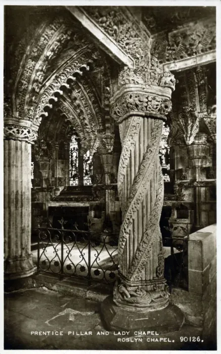 Framed Print : Prentice Pillar and Lady Chapel - Roslyn Chapel Framed Print : Prentice Pillar and Lady Chapel - Roslyn Chapel
