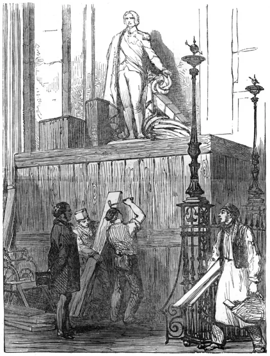 Framed Print : Preparations for the funeral of the Duke of Wellington, 1852 Framed Print : Preparations for the funeral of the Duke of Wellington, 1852