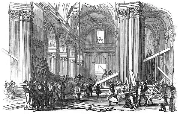 Preparations for the funeral of the Duke of Wellington, 1852