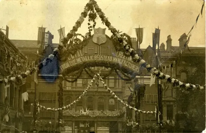 Framed Print : Preparations for Royal Visit, Birmingham, Warwickshire Framed Print : Preparations for Royal Visit, Birmingham, Warwickshire