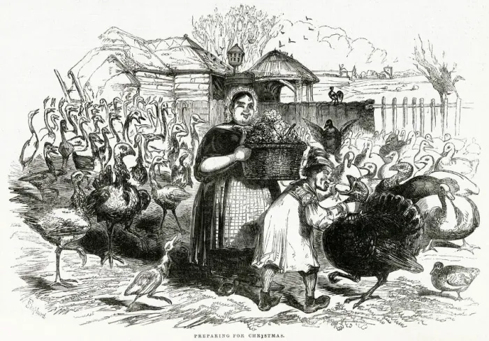 Framed Print : Preparing for Christmas 1846 Framed Print : Preparing for Christmas 1846