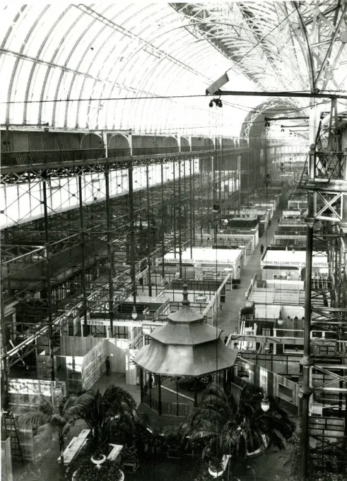 Framed Print : Preparing for Industrial Fair at Crystal Palace, Sydenham Framed Print : Preparing for Industrial Fair at Crystal Palace, Sydenham