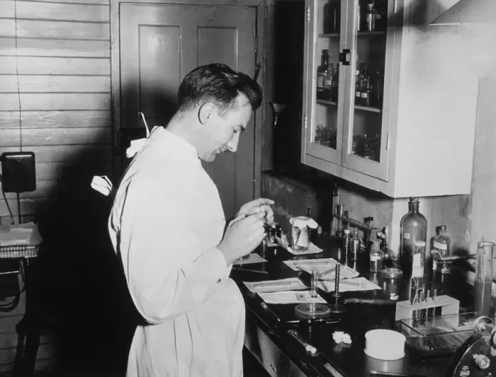 Framed Print : Preparing Lab Slide 50S Framed Print : Preparing Lab Slide 50S