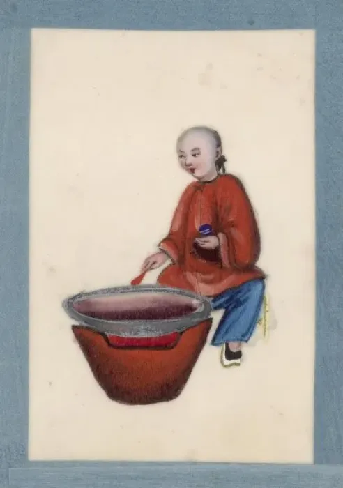 Framed Print : Preparing the Opium Framed Print : Preparing the Opium