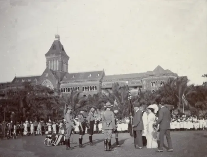 Framed Print : Presentation of Colours, No. 1 Scout Troop, Bombay, India Framed Print : Presentation of Colours, No. 1 Scout Troop, Bombay, India