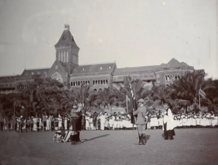 Framed Print : Presentation of Colours, No. 1 Scout Troop, Bombay, India Framed Print : Presentation of Colours, No. 1 Scout Troop, Bombay, India