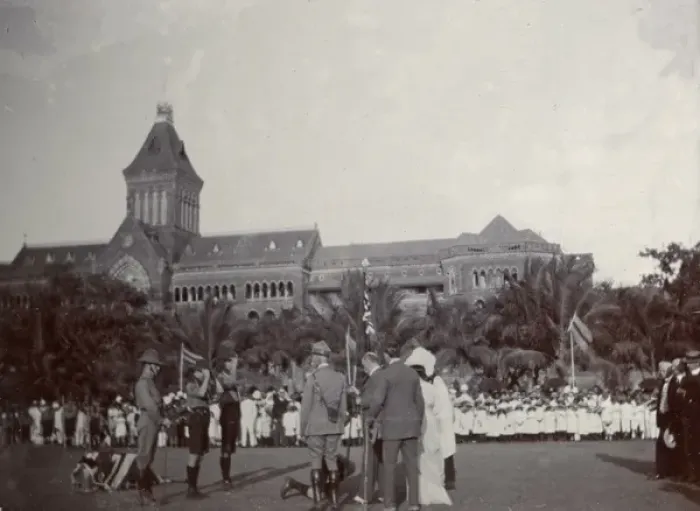 Framed Print : Presentation of Colours, No. 1 Scout Troop, Bombay, India Framed Print : Presentation of Colours, No. 1 Scout Troop, Bombay, India