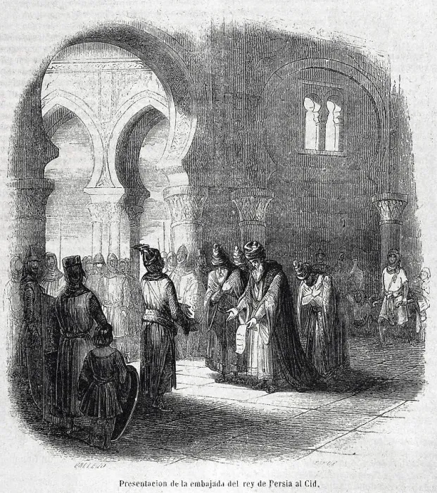 Framed Print : Presentation of the embassy of the King of Persia Framed Print : Presentation of the embassy of the King of Persia