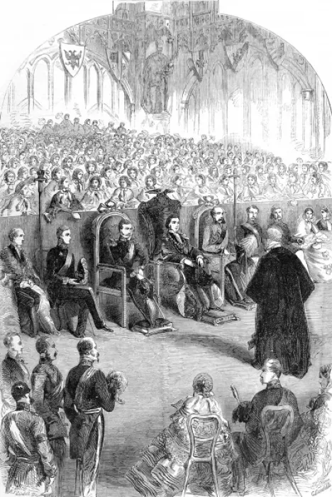 Framed Print : The Presentation of the Freedom of the City to Prince Freder
