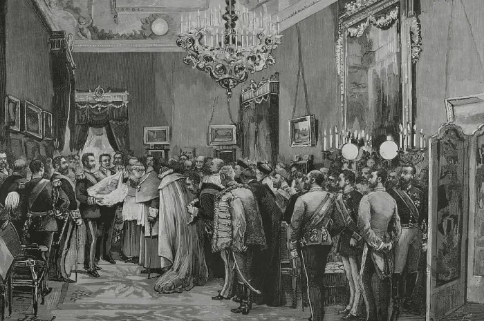 Framed Print : Presentation of the newborn, the Infanta Dona Maria Teresa Framed Print : Presentation of the newborn, the Infanta Dona Maria Teresa
