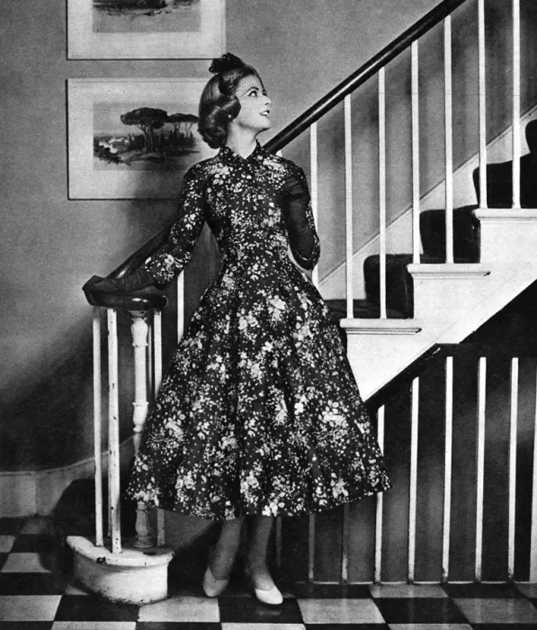 Framed Print : A Presentation Party Dress, 1957 Framed Print : A Presentation Party Dress, 1957