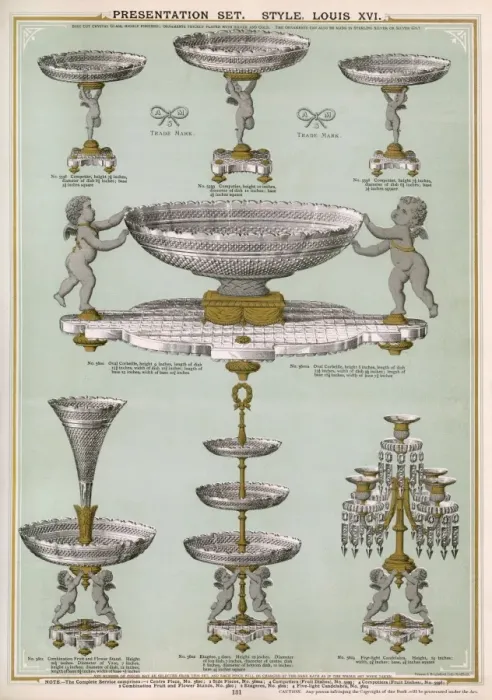 Framed Print : Presentation Set, Louis XVI Style, Plate 131 Framed Print : Presentation Set, Louis XVI Style, Plate 131